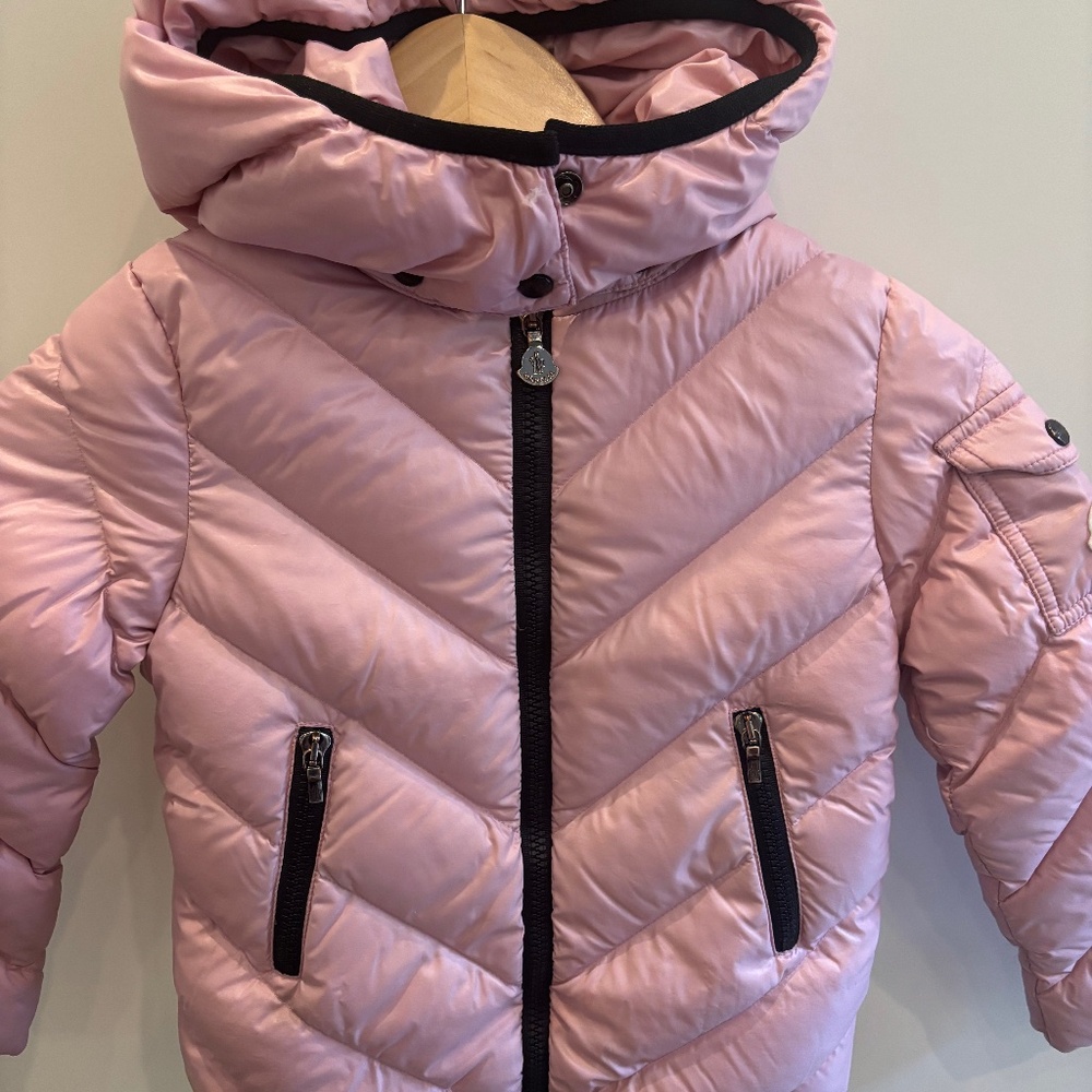 Girls Moncler quilted puffer jacket